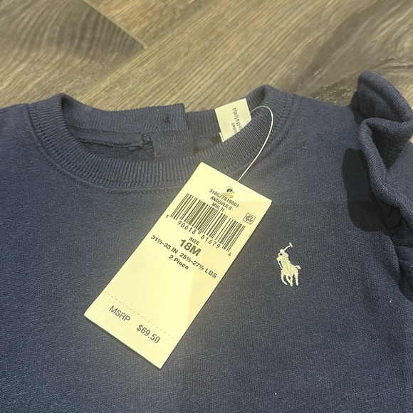 Ralph Lauren Navy Blue Dress - 18M - Picture 2 of 2